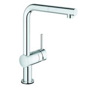 GROHE Minta Touch Mitigeur électronique d'évier, bec en L, avec bec mousseur extractible, 31360001, 31360001, Colorazione: cromo
