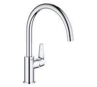 Grohe QuickFix Start Curve miscelatore monocomando per lavello cucina con bocca orientabile, finitura cromo - 31554001