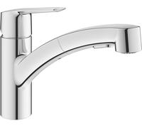 Grohe MISCELATORE LAVELLO QUICKFIX START CROMO BOCCA BASSA DOCCETTA ESTRAIBILE 30307001
