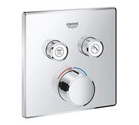 Mitigeur encastré Grohe SmartControl, deux vannes d'arrêt, rosette carrée, 29148000, 29148000