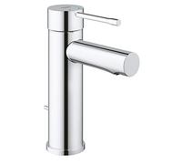 Grohe Miscelatore Monocomando per Lavabo, Ecojoy, Cromo, con Scarico a Saltarello, Bocca Fissa, SilkMove 32898001