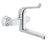 Grohe, Miscelatore monocomando per lavabo EuroPro per montaggio a parete, 170 mm, cromato, 32793000