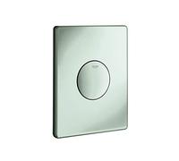 Grohe Piastra di azionamento per cassette di risciacquo ad incasso Skate 156 x 197 mm, Interruttore a pulsante, cromato, 37547P00