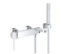 Grohe Plus miscelatore monocomando per vasca, a parete, con set doccia, cromato - 33547003