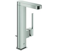 GROHE Plus Mitigeur monocommandé pour lavabo, L-Size, saillie 119mm, bec extractible, vidage à tirette, 23843DC3, 23843DC3, Colorazione: super acciaio
