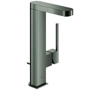 GROHE Plus Mitigeur monocommandé pour lavabo, L-Size, saillie 119mm, bec extractible, vidage à tirette, 23843AL3, 23843AL3, Colorazione: grafite dura spazzolata