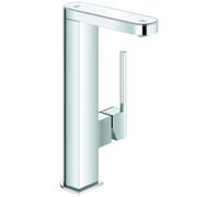GROHE Plus Mitigeur monocommandé pour lavabo, L-Size, saillie 120mm, avec affichage digital, vidage Push-open, alimentation par pile, 23959003, 23959003