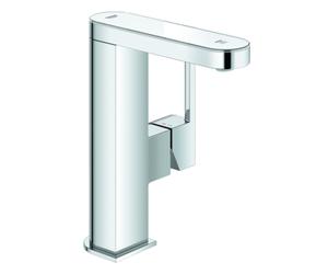 GROHE Plus Mitigeur monocommandé pour lavabo, M-Size, saillie 120mm, avec display digital, orientable, vidage Push-open, alimentation par pile, 23958003, 23958003