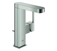 GROHE Plus Mitigeur monocommandé pour lavabo, M-Size, saillie 120mm, orientable, vidage à tirette, 23871DC3, 23871DC3, Colorazione: super acciaio