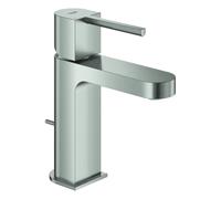 GROHE Plus Mitigeur monocommandé pour lavabo, S-Size, saillie 111mm, vidage à tirette, 32612DC3, 32612DC3, Colorazione: super acciaio