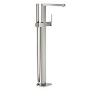 GROHE Plus | Rubinetto da bagno - con una sola mano - Set di montaggio pronto | beccuccio con regolatore laminato | supersteel | 23846DC3