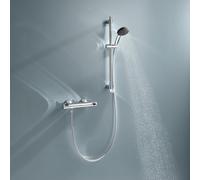 Grohe Precision Flow rubinetto doccia esterno con termostatico, 34800001, Precision Flow; Grohtherm cromo/nero [Rubinetteria Bagno > Rubinetteria Doccia]