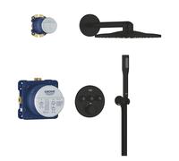 Grohe Precision Smartcontrol set per vasca e doccia da incasso con termostato con soffione nero 348742430