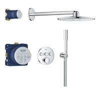 GROHE Precision SmartControl Sistema Doccia da Incasso, Termostato 2 Vie, Soffione Vitalio SmartActive 310, Manopola Vitalio Joy Stick, Finitura Rotonda, Cromo, 34874000