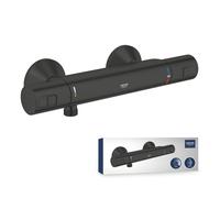 Grohe Precision Start miscelatore termostatico per doccia, installazione a parete, colore nero opaco - 345942430