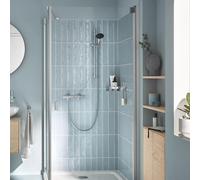 Grohe Precision Start rubinetto doccia esterno con termostatico, 34597001, Precision Start; Grohtherm cromo/nero [Rubinetteria Bagno > Rubinetteria Doccia]