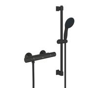 Grohe Precision Start set doccia, 1 tipo di getto, 345972431, Precision Start; Grohtherm nero opaco [Rubinetteria Bagno > Set Doccia]