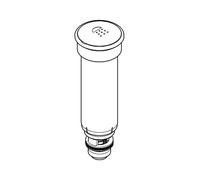 Grohe pulsante di deviazione 46485 per bocca di erogazione vasca conbinazione vasca 3 fori cromo, 46485000, Universal cromo [Rubinetteria Bagno > Ricambi Rubinetteria Bagno]