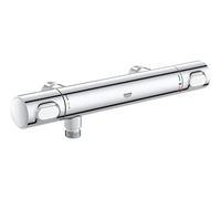 GROHE QUICKFIX, Precision Flow Miscelatore termostatico per doccia, con tecnologia Water Saving e GROHE Ecobutton, Cromo, 34799000