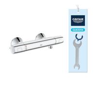 GROHE QUICKFIX, Precision Trend Miscelatore termostatico per doccia, sistema antiscottature GROHE CoolTouch, con tecnologia Water Saving, Cromo, 34229002