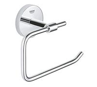 GROHE QuickFix Start Cosmopolitan, Portarotolo senza coperchio metallo, fissaggi