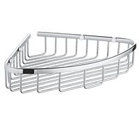 GROHE QuickFix Start Cosmopolitan, Portasapone in filo metallico metallo, per installazione ad angolo, viti e tasselli inclusi, facile da montare,303 x 233 mm, Cromo, 41172000