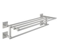 GROHE QUICKFIX Start Cube, Porta salviette multiplo, Installazione a vite, Super Steel, 41099001