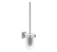 GROHE QUICKFIX Start Cube, Porta scopino completo, Installazione a vite o con colla, Super Steel, 40977DC0