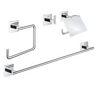 Grohe Start Cube set accessori bagno, 41115000, Start Cube cromo [Accessori Bagno > Set di accessori da bagno]