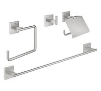 Grohe Start Cube set accessori bagno, 41115DC0, Start Cube supersteel [Accessori Bagno > Set di accessori da bagno]