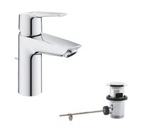 Grohe QuickFix Start miscelatore lavabo, taglia S, con piletta scarico a tirante, finitura cromo - 24209002