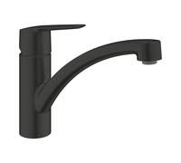 Grohe QuickFix Start miscelatore monocomando per lavello cucina con bocca girevole, nero opaco - 324412432