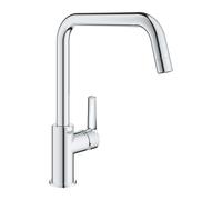 Grohe QuickFix Start miscelatore monocomando per lavello cucina con bocca orientabile, finitura cromo - 30470000