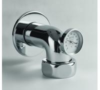 GROHE Raccordo a gomito 12448 sporgenza 90mm con termometro 2\"x1 1/2\" cromo, 1