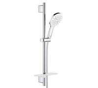 Grohe Rainshower 130 SmartActive 26576LS0 - Set Asta Doccia a 3 Getti, no Ecojoy, Rotondo, Bianco