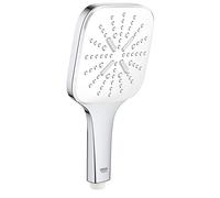 manopola doccia Grohe Rainshower 130 SmartActive Cube EcoJoy a 3 getti, finitura moon white - 26582LS0