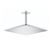 Grohe Rainshower - Soffione doccia 310 Mono Cube, 1 getto, braccio a soffitto 142 mm, cromato 26565000