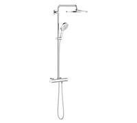 Grohe Rainshower set doccia a parete con termostato con soffione StarLight Chrome 26647000