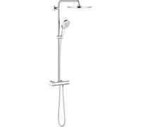 Grohe Rainshower set doccia a parete con termostato con soffione StarLight Chrome 27968001