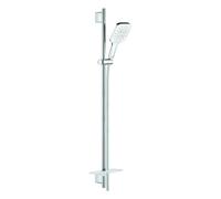 Grohe Rainshower SmartActive 130 Cube Set asta doccia a 3 getti Bianco, 26586LS0