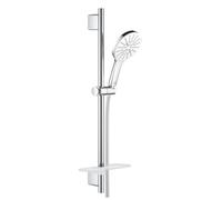 Grohe Rainshower 130 SmartActive 26576LS0 - Set Asta Doccia a 3 Getti, no Ecojoy, Rotondo, Bianco
