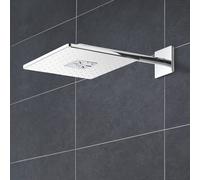 Grohe Rainshower SmartActive Cube - Soffione doccia 310, braccio di erogazione 430 mm, 2 getti, bianco luna 26479LS0