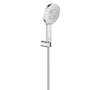 Grohe Rainshower SmartActive - Set doccetta 130 9,5 l/min, 3 getti, supporto e flessibile, cromo 26581000