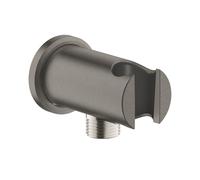 Grohe Rainshower supporto doccetta con collegamento tubo flessibile, 26658AL0, Rainshower hard graphite spazzolato [Rubinetteria Bagno > Prese d‘Acqua]