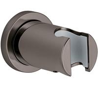 Grohe Rainshower supporto a parete per manopola doccia, rosone tondo, grafite lucido - 27074A00