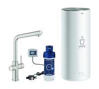 Grohe Red Duo robinet et chauffe-eau taille L, bec en L, 30325DC1, 30325DC1, Colorazione: super acciaio