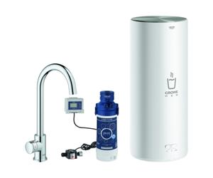 GROHE Red Mono Robinet sur pied et chauffe-eau taille L, bec C, chrome, 30080001, 30080001