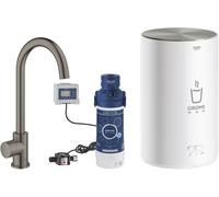 GROHE Red Mono Soupape et chauffe-eau taille M, bec C, 30085AL1, 30085AL1, Colorazione: grafite dura spazzolata