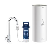 GROHE Red Mono Robinet sur pied et chauffe-eau taille L, bec C, chrome, 30080001, 30080001