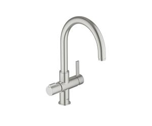 Grohe Red rubinetto da cucina per sistema di acqua calda e di filtraggio, orientabile, 30033DC0, Red supersteel [Rubinetteria da Cucina > Rubinetti da Cucina con Trattamento dell’Acqua]